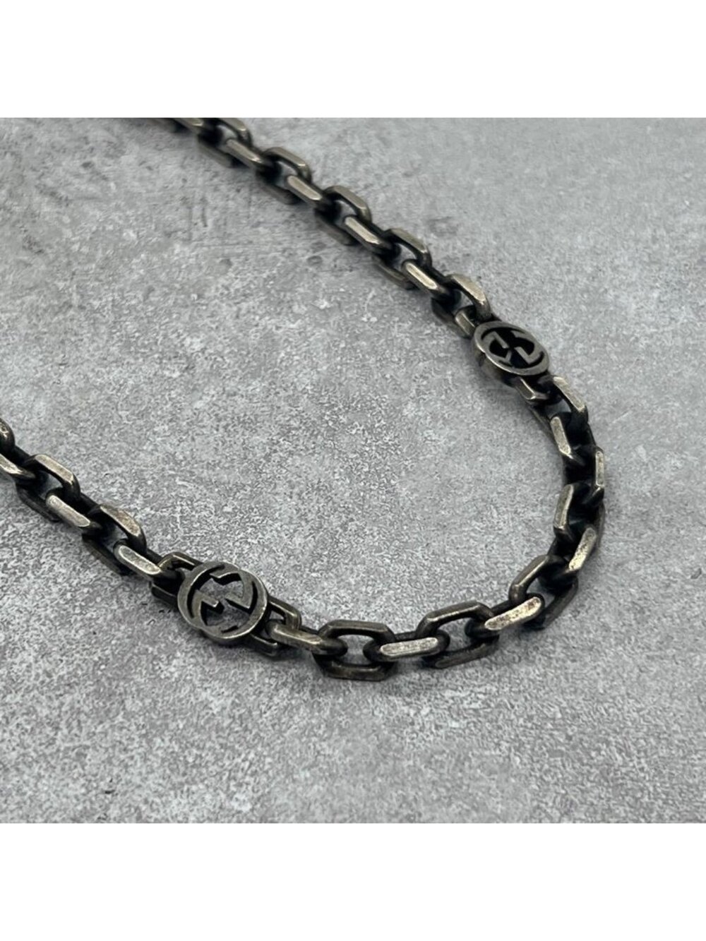Gucci Interlocking G Chain Necklace Aging